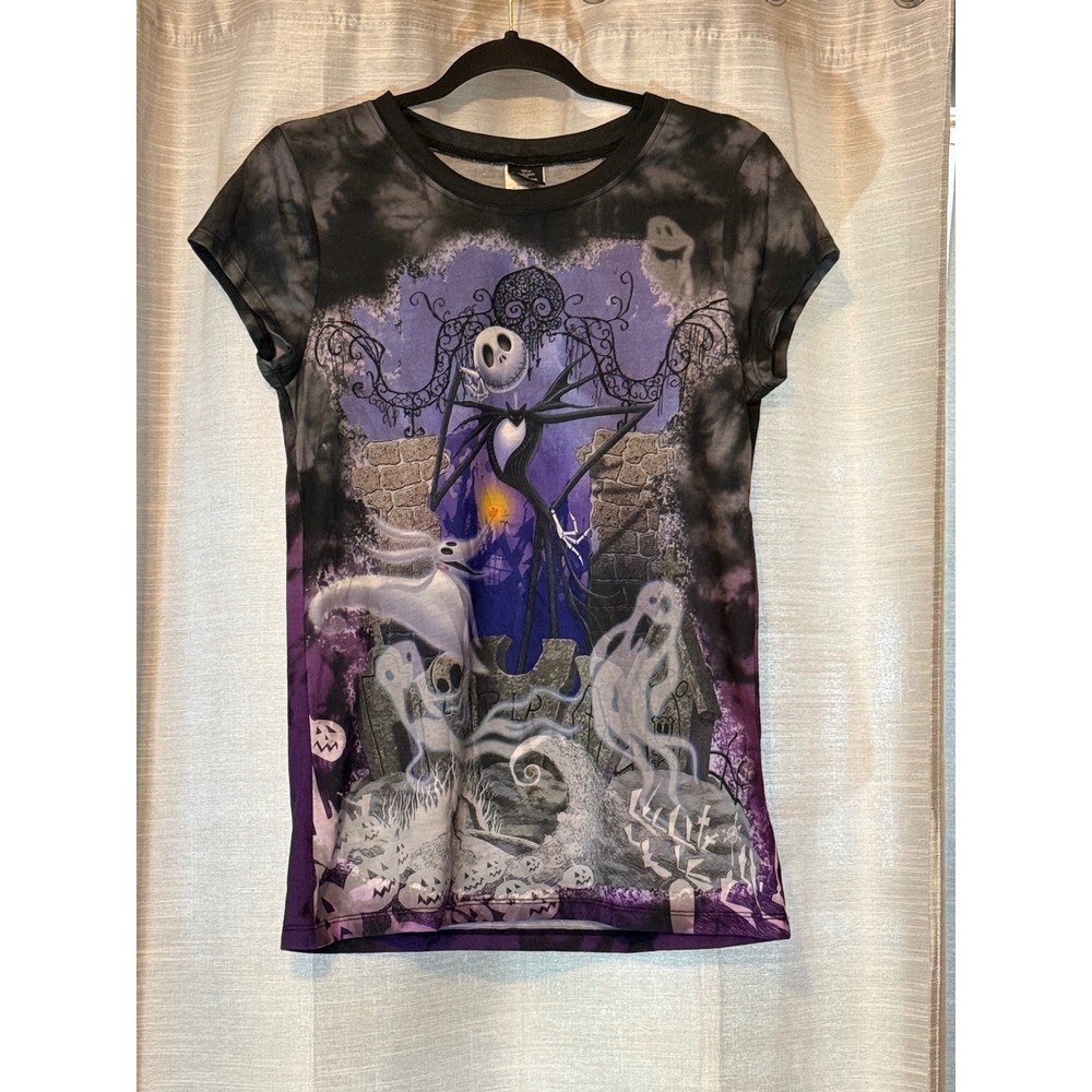 Vintage Disney Nightmare Before Christmas Jack Skellington Tie Dye Shirt Large